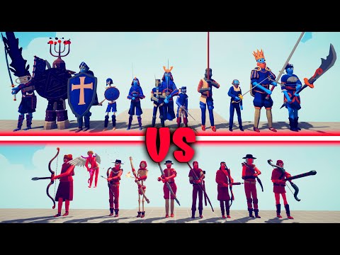 SWORDS TEAM vs ARCHERS TEAM - Totally Accurate Battle Simulator | TABS