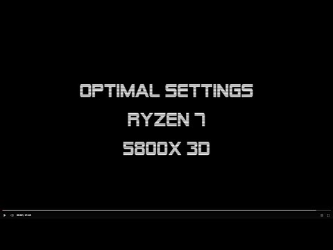 5800x 3D Optimal Settings PBO / CO / Undervolt