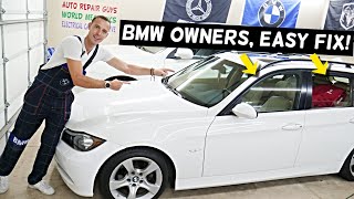 BMW WINDOW INITIALIZATION RESET, WINDOW DOES NOT CLOSE OPEN ALL THE WAY