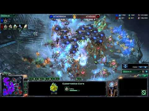 Dreamhack Invitational 2011 Summer - Group B - Game 2 - aTnSocke (P) vs mTwDIMAGA (Z) part 2/3