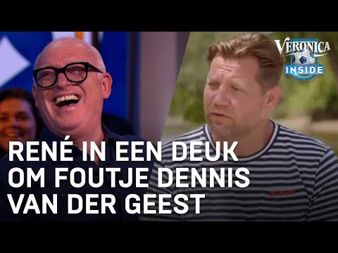 René in een deuk om foutje Dennis van der Geest: 'Van de verkeerde kant?' | VERONICA INSIDE