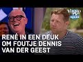 René in een deuk om foutje Dennis van der Geest: 'Van de verkeerde kant?' | VERONICA INSIDE