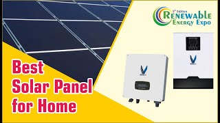 Solar Panel Manufacturer in Tamilnadu | Best Solar Panel for Home | Renewable Energy Expo in Chennai