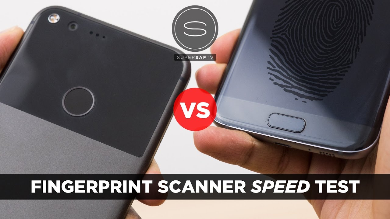 Google Pixel XL vs Samsung Galaxy S7 Edge - Fingerprint Scanner Speed Test