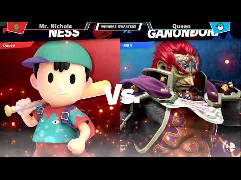 Queen (Ness) vs Mr  Nichols Winners (Ganon) Quarters Daytona Labs 7 Super Smash Bros Tournament