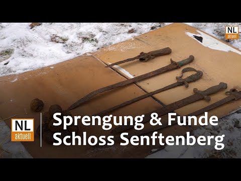 Senftenberg Sprengung | Munitionsfund aus dem Zweiten Weltkrieg & historische Funde am Schloss