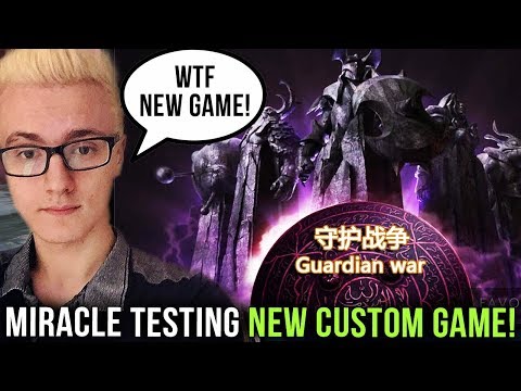Miracle- Playing New Dota 2 Custom Map "Guardian War" with KuroKy - How long will they Survive?!
