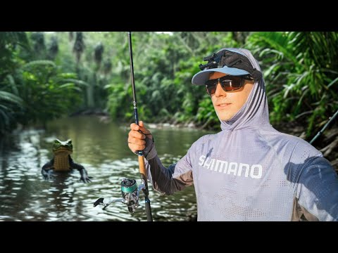 I Fished For The WORLDS Strongest Fish!!! (Pound for Pound) Papua New Guinea Black Bass On Top Water