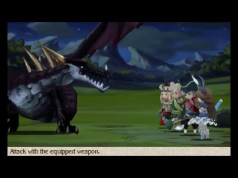Bravely Default (3DS) - 89 - Jabberwock Battle - 3DS Let's Play