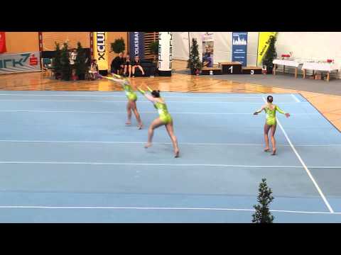 NÖ Landesmeisterschaft Sportakrobatik 2014 - USA Krems Agnes, Emely, Franziska   Balance