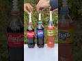 "Mentos vs Cola, Pepsi and Fanta – Comparison of Reactions!" 🔥#experiment #mentos