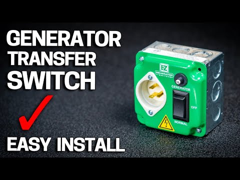 Easy DIY Generator Transfer Switch Install - Works with ANY Portable Gas or Battery Generator