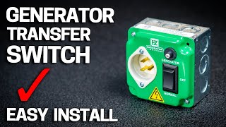 Easy DIY Generator Transfer Switch Install - Works with ANY Portable Gas or Battery Generator