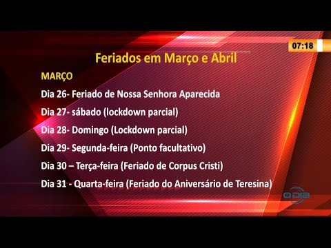 Prefeitura de Teresina e Governo do Piauí decidem calendário de 10 dias de feriado 26 03 2021