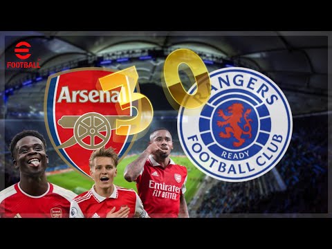 Arsenal vs Rangers | Stunning 3–0 Win | Jesus, Saka & Ødegaard Score Wonder Goals | eFootball 2025