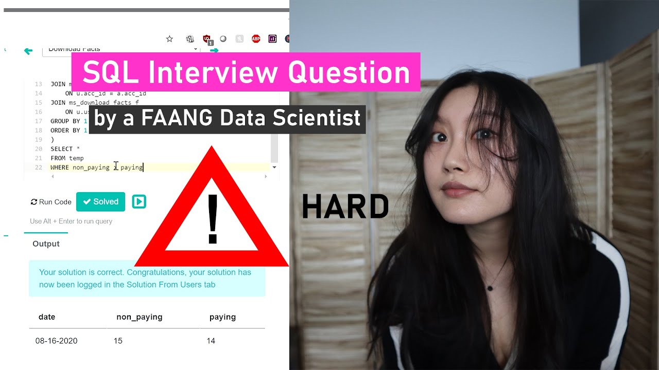 Data Science SQL Interview Question Walkthrough | SQL Sundays #5