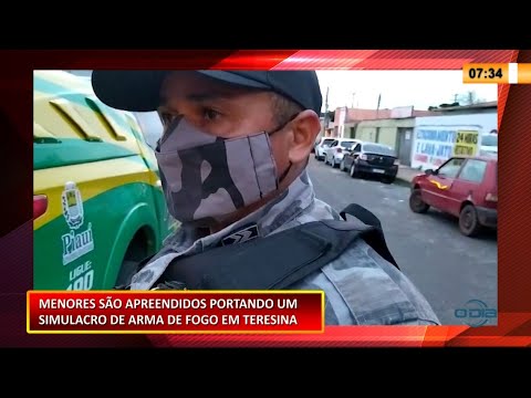 Dois menores são apreendidos em atitude suspeita e portando simulacro de arma em Teresina 01 02 202