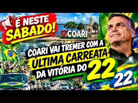 🚨🇧🇷 É NESTE SÁBADO! COARI VAI TREMER COM A ÚLTIMA CARREATA DA VITÓRIA DO 22! 💚 #Coari #JTnoticiasbr