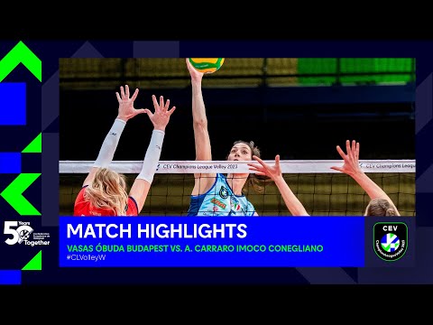 Highlights | Vasas Óbuda BUDAPEST vs. A. Carraro Imoco CONEGLIANO | CEV Champions League Volley 2023