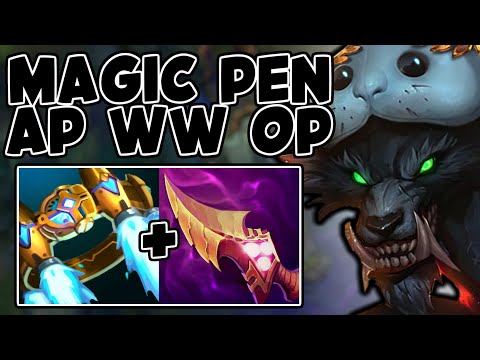 FULL MAGIC PEN AP WARWICK DOES CRAZY DAMAGE!! - League of Legends