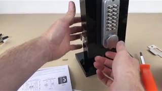 Double Keypad Mechanical Keyless Door Latch Lock