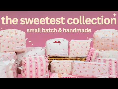 creating a NEW COLLECTION from scratch!👛✨designing, sewing, and launching my February collection