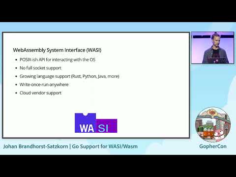 GopherCon 2023: Go Support for WASI/Wasm - Johan Brandhorst-Satzkorn