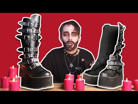 IT'S NOT A PHASE MOM! - What’s Inside Demonia Boots - (CUT IN HALF)