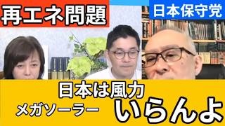 【日本保守党】再エネ賦課金による利権ビジネスが横行　風力発電やメガソーラー事業の問題