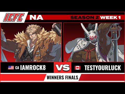 IamRock8 (Leo) vs TestYourLuck (Nagoriyuki) - Winners Finals ICFC NA GGST Season 2 Week 1
