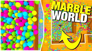 10,000 Marbles DESTROY Marble Run (+ Marble CAMERA) - Marble World