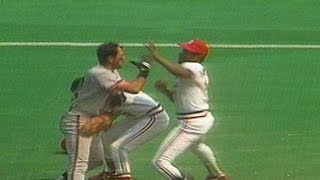 SF@STL: Benches clear after Clark&#39;s slide into second