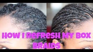 How I Refresh My Box Braids | Natural Hair