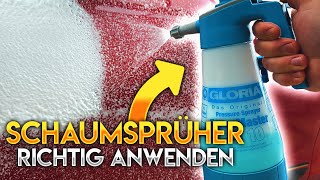 Schaumsprüher für Snow Foam an SB Box richtig nutzen: Gloria FM10, Solo, IK, Kwazar & Co.