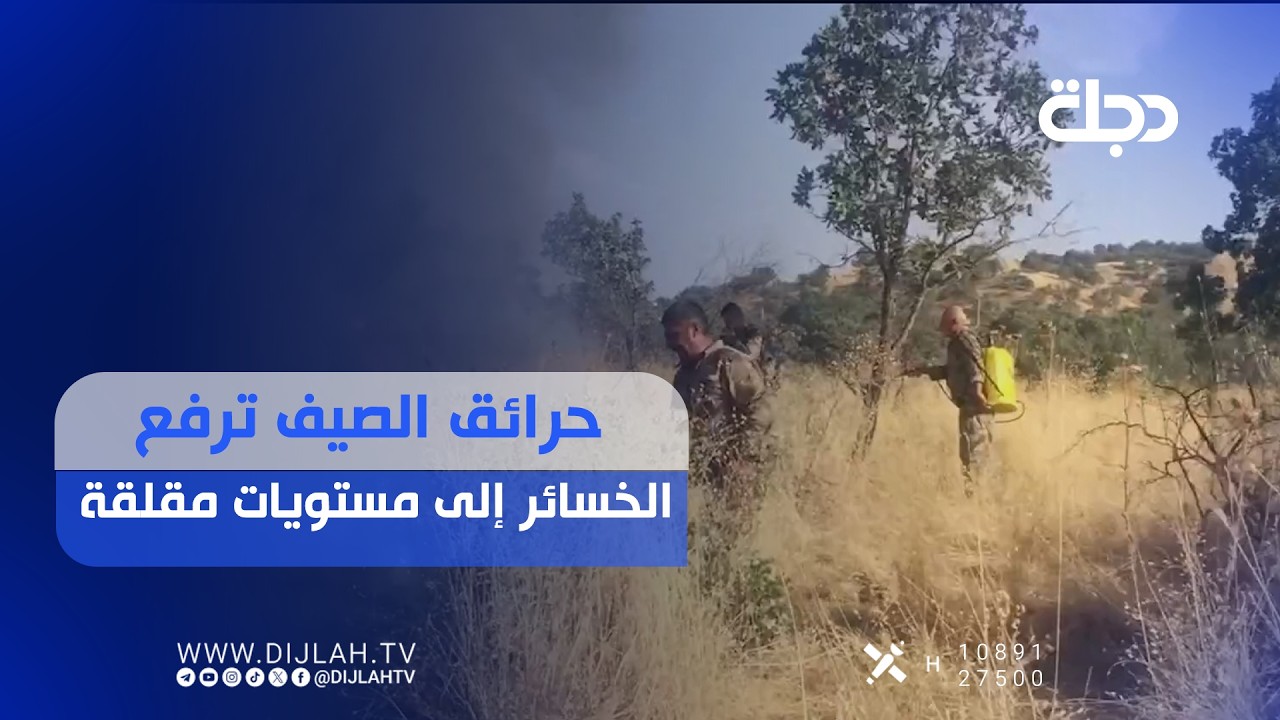 فيديو | الصيف يلتهم السليمانية.. ملايين الدنانير تضيع في النيران