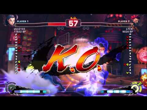 LTCW [Akuma] vs shin2103 [Rose] SSF4 Japanese Online Ranked Matches - TRUE HIGH-DEF