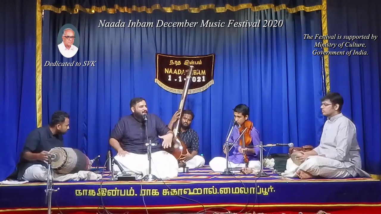 Vid. Vignesh Ishwar concert for Naada Inbam December Music Festival 2020