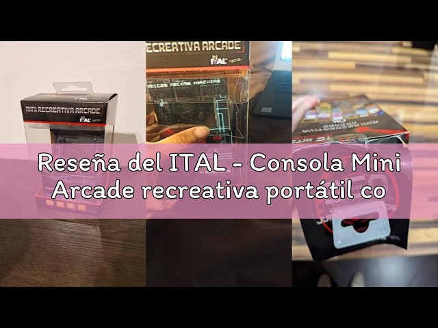 Vídeo relacionado con ITAL - Consola Mini Arcade recreativa portátil con 250 Juegos Perfecta para Regalo de niños y Adultos con diseño Retro (Amarillo)