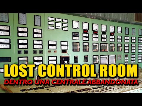 La vecchia sala controllo nella centrale abbandonata