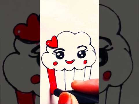 Cute ice-cream 🧁drawing Nirma Art #shorts