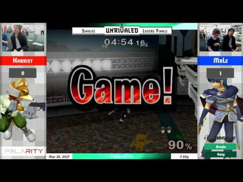 Unrivaled 6 Melee - Harriet (Fox) vs Mrlz (Marth) - Losers Finals