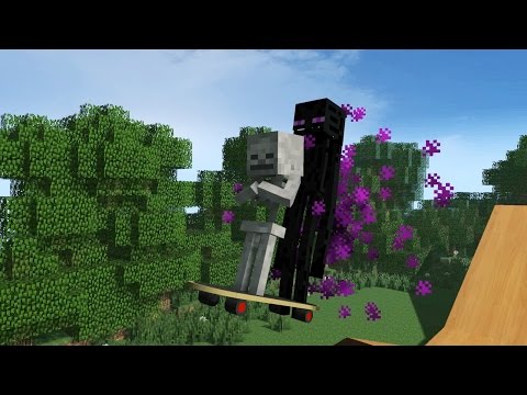 Monster School: Boat Race - Parkour - High Jump - Penalty Kick - Skateboard (Minecraft Animation)