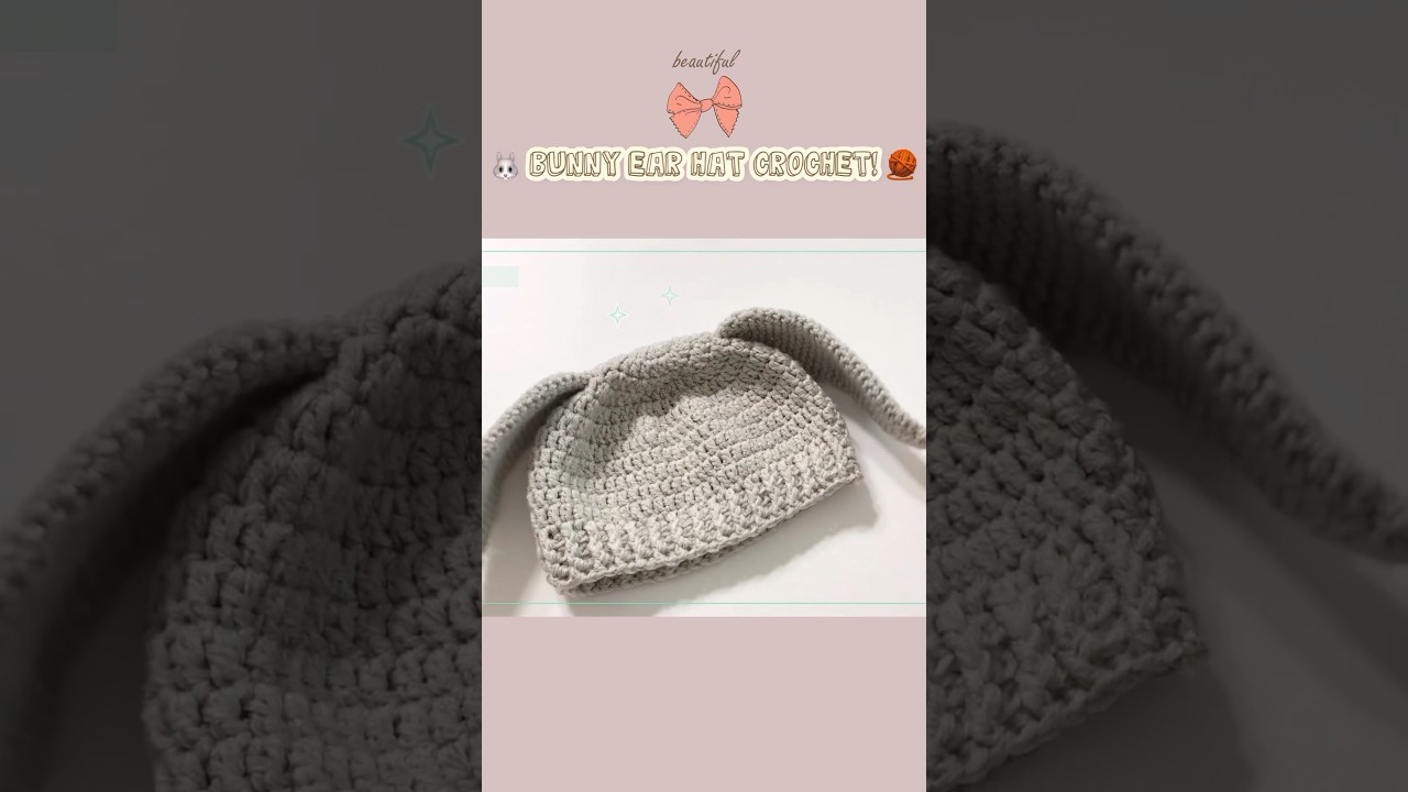 토끼 모자 뜨기 crochet bunny ears #뉴진스#버니즈#newjeans #crochet