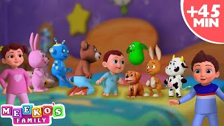 [4K] Ten In The Bed | Nursery Rhyme Collection | Meeko's Family