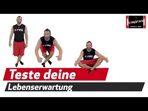 Teste deine Lebenserwartung - Sitting Rising Test