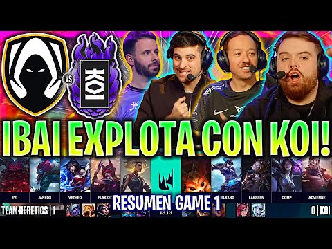 IBAI EXPLOTA CON KOI CONTRA FLAKKED! | TH vs KOI Game 2 LEC PLAYOFFS VERANO 2023 LVP ESPAÑOL