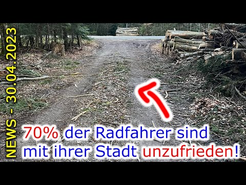 NEWS - 70% der Radfahrer sind mir ihrer Stadt unzufrieden
