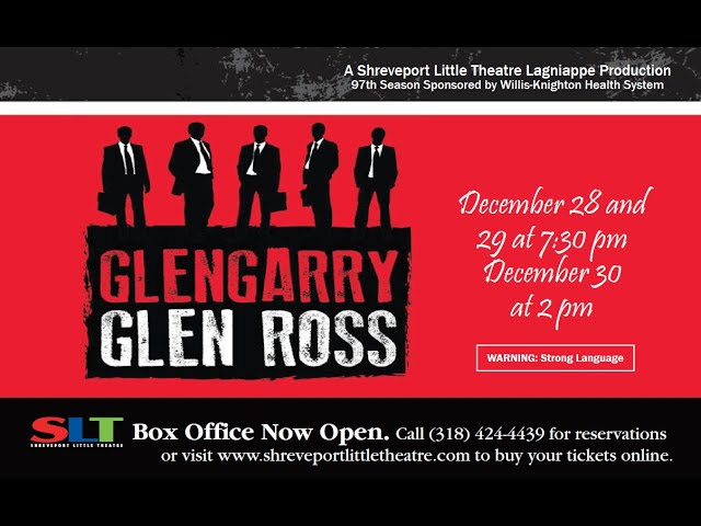 Glengarry Glen Ross by David Mamet, Act 2, Directed by Robert Alford II, Shreveport Little Theatre, 2018
