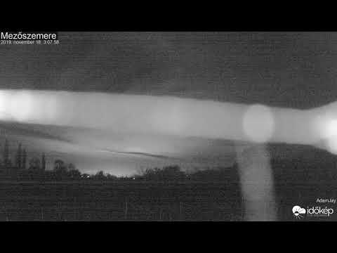 A püspökladányi gázrobbanás a mezőszemerei webkamera "szemével"
