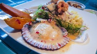 GREAT CEVICHE! MARKET IN LIMA PERU